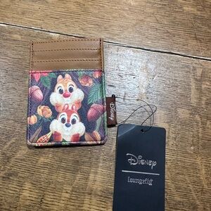 Disney Loungefly Chip 'n' Dale Brown Multicolor Cardholder